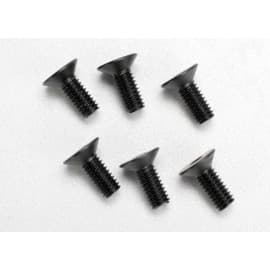 Traxxas Screws, 4x10mm countersunk machine (hex drive) (6)