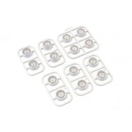 Kyosho Multi Offset Wheel Set White AWD