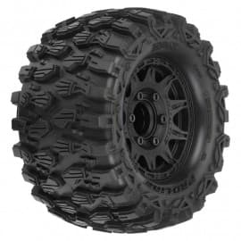 Pro-Line Hyrax 2.8" Mounted F/R Tires, Black 6x30: Stampede