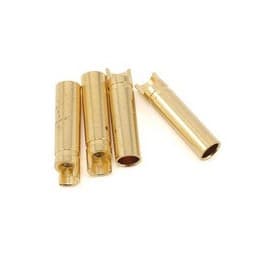ProTek RC 5.0mm "Super Bullet" Solid Gold Connectors (4 Female)