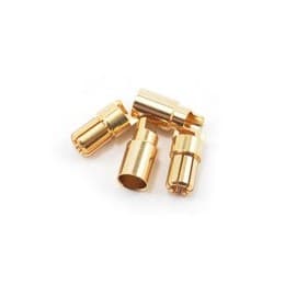 ProTek RC 6.0mm "Super Bullet" Solid Gold Connectors (2 Male/2 Female)