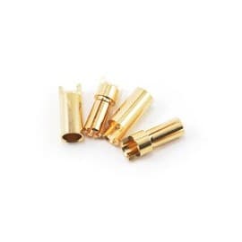 ProTek RC 4.0mm "Super Bullet" Solid Gold Connectors (2 Male/2 Female)