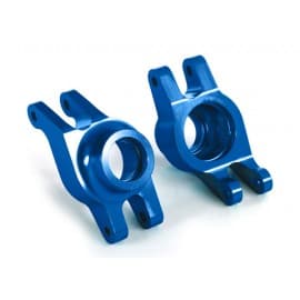 Traxxas Carriers, stub axle (blue-anodized 6061-T6 aluminum) (rear) (2)