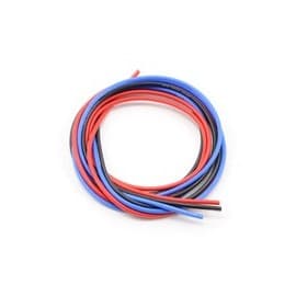 Novak 16awg Silicone Super-Flex Power Wire Set (Black/Red/Blue) (3')