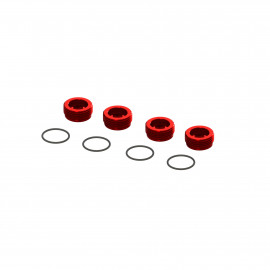 Arrma Alum Front Hub Nut Red Arrma Alum Front Hub Nut Red
