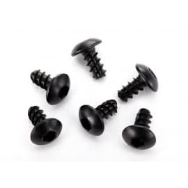 Traxxas Aton Screws, 2.6x5mm button-head machine (hex drive) (6) Traxxas Aton Screws, 2.6x5mm button-head machine (hex drive) (6)