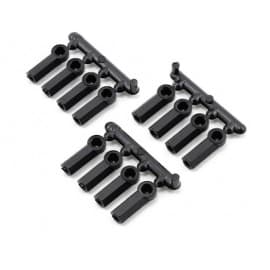 Heavy Duty 4-40 Rod Ends (12pcs) (Black) 