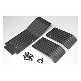 T MAXX 3 PC SKIDPLATE SET BLK