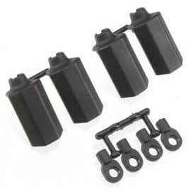 SHOCK SHAFT GUARDS FOR TRAXXAS 1/10 SCALE SHOCKS - BLACK (4)