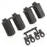 SHOCK SHAFT GUARDS FOR TRAXXAS 1/10 SCALE SHOCKS - BLACK (4)