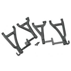 BLACK FR UP/LOW A-ARMS 1/16 EREVO