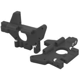 BLACK REAR BULKHEADS (FITS ALL VERSIONS OF THE T-MAXX & E-MAXX LINE OF TRUCKS)