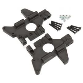 BLACK REAR BULKHEADS (FITS ALL VERSIONS OF THE T-MAXX & E-MAXX LINE OF TRUCKS)