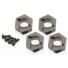 12mm Alum Hex Adapters Slash 4x4 SC10 4x4