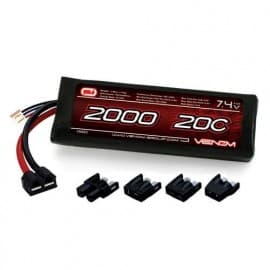 Venom 20C 2S 2000mAh 7.4V LiPo Battery with Universal Plug System