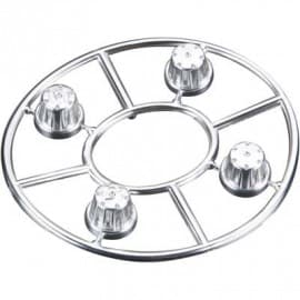 hub cover satin chrome 4pcs