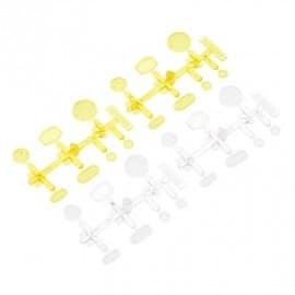 led lenses set - clear / yellow