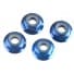 4mm flanged nylon nuts
