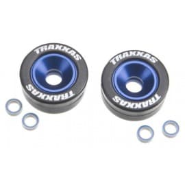 aluminum wheelie bar wheels blue
