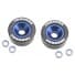aluminum wheelie bar wheels blue