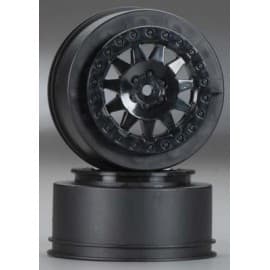 Pro-Line F-11 2.2"/3.0" Black Wheels, PRO-2 SC, SCTE 4x4, SC10RS 2WD, SC10 4x4, SCT410 and all ProTrac Kits Front or Rear