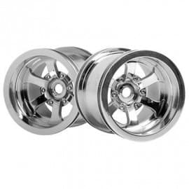 HPI Racing Scorch 6-Spoke Wheel Shiny Chrome (2)