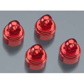 Shock caps aluminum RED