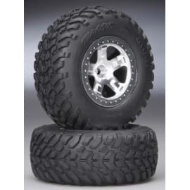 Traxxas Tires/Wheels Assembled Front Slash (2)