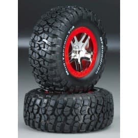 Tire/Wheel Assembly Glued Slash 2WD (2)