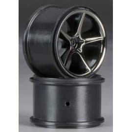 Traxxas Gemini Black Chrome Wheel 1/16 E-Revo (2)