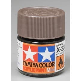 Tamiya Acrylic Mini X-33 Bronze 1/3 oz