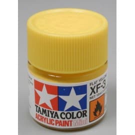 Tamiya Acrylic Mini XF-3 Flat Yellow 1/3 oz
