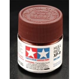 Tamiya Acrylic Mini XF-9 Hull Red 1/3 oz