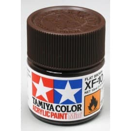 Tamiya Acrylic Mini XF-10 Flat Brown 1/3 oz