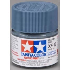 Tamiya Acrylic Mini XF-18 Medium Blue 1/3 oz