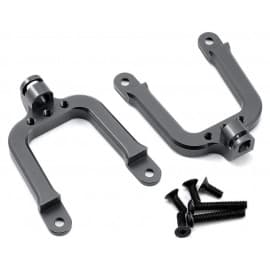 Rear Shock Tower CNC Aluminum SCX10 Gun Metal(2)
