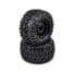 Pro-Line Trencher 2.8" All Terrain Tires Mounted on F-11 Black Wheels for Electric off road Stampede/Rustler (2)