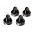 Traxxas Shock Caps Aluminum Black Fox