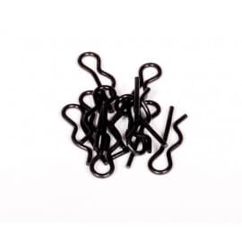 6mm Body Clip Black