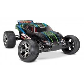 Traxxas Rustler 2WD VXL 2.4GHz TSM 1/10th Stadium Truck (No Battery) Green