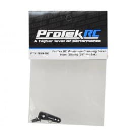 Pro Tek Aluminum Clamping Servo Horn (Black) 25T